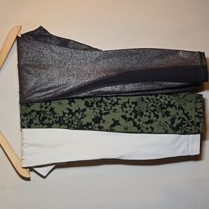 Lululemon Three Leggings Two New With Out Tag Nulu Fabric All 25" Length